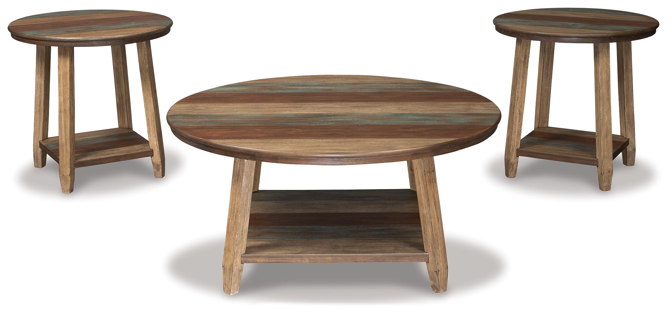 Furniture City Laplace - Ashley Furniture - Raebecki Table (Set of 3) - Occasional Table Set (3/CN) / Multi - T221-13