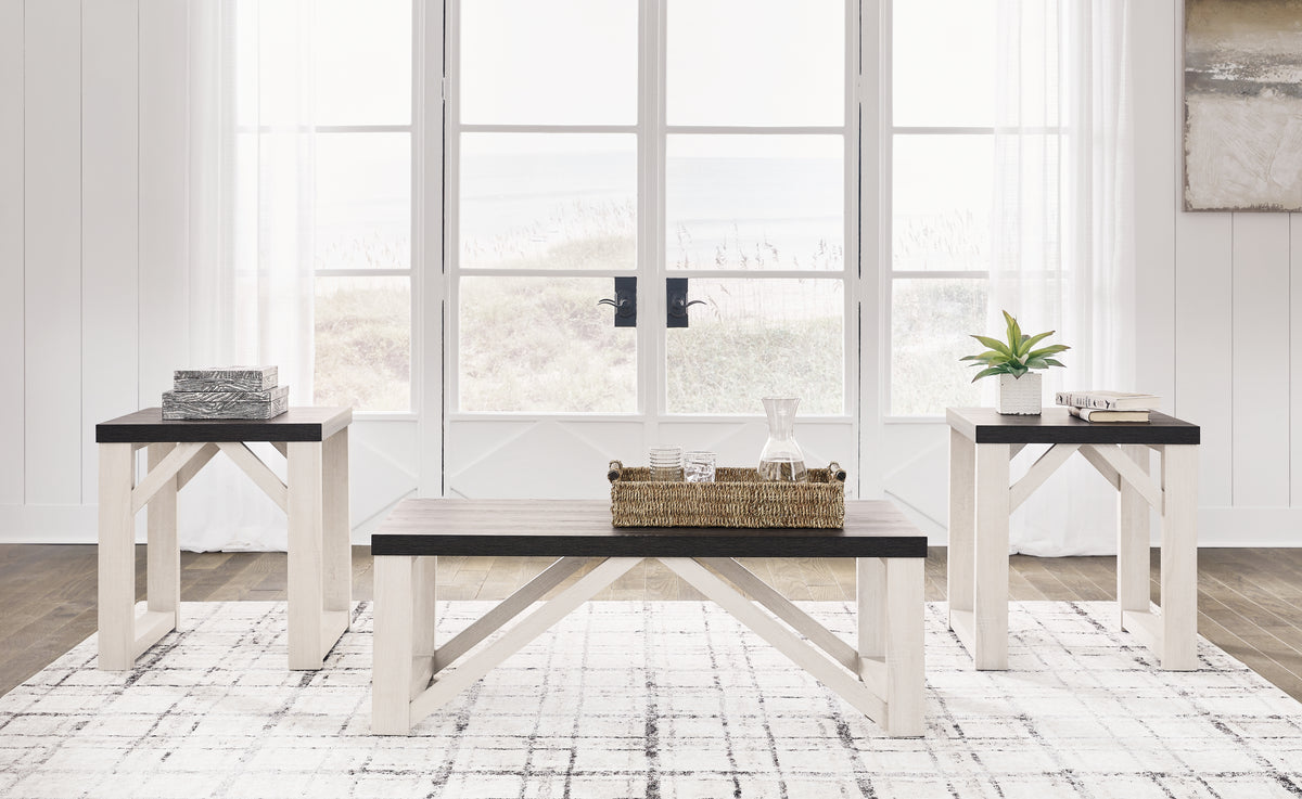 Furniture City Laplace - Ashley Furniture - Dorrinson Table (Set of 3) - Occasional Table Set (3/CN) / Antique White - T236-13
