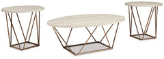 Furniture City Laplace - Ashley Furniture - Tarica Table (Set of 3) - Occasional Table Set (3/CN) / Two-tone - T385-13