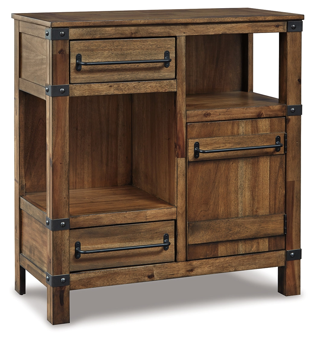 Furniture City Laplace - Ashley Furniture - Roybeck Accent Cabinet - Accent Cabinet / Light Brown/Bronze - T411-40