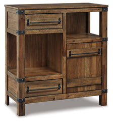 Furniture City Laplace - Ashley Furniture - Roybeck Accent Cabinet - Accent Cabinet / Light Brown/Bronze - T411-40