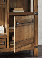 Furniture City Laplace - Ashley Furniture - Roybeck Accent Cabinet - Accent Cabinet / Light Brown/Bronze - T411-40
