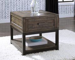 Furniture City Laplace - Ashley Furniture - Johurst End Table - Rectangular End Table / Grayish Brown - T444-3