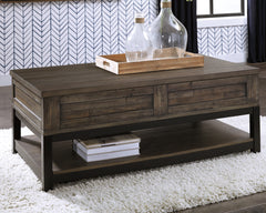 Furniture City Laplace - Ashley Furniture - Johurst Coffee Table with Lift Top - LIFT TOP COCKTAIL TABLE / Grayish Brown - T444-9