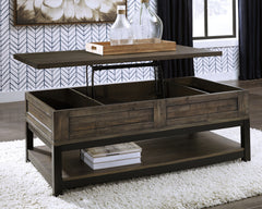 Furniture City Laplace - Ashley Furniture - Johurst Coffee Table with Lift Top - LIFT TOP COCKTAIL TABLE / Grayish Brown - T444-9