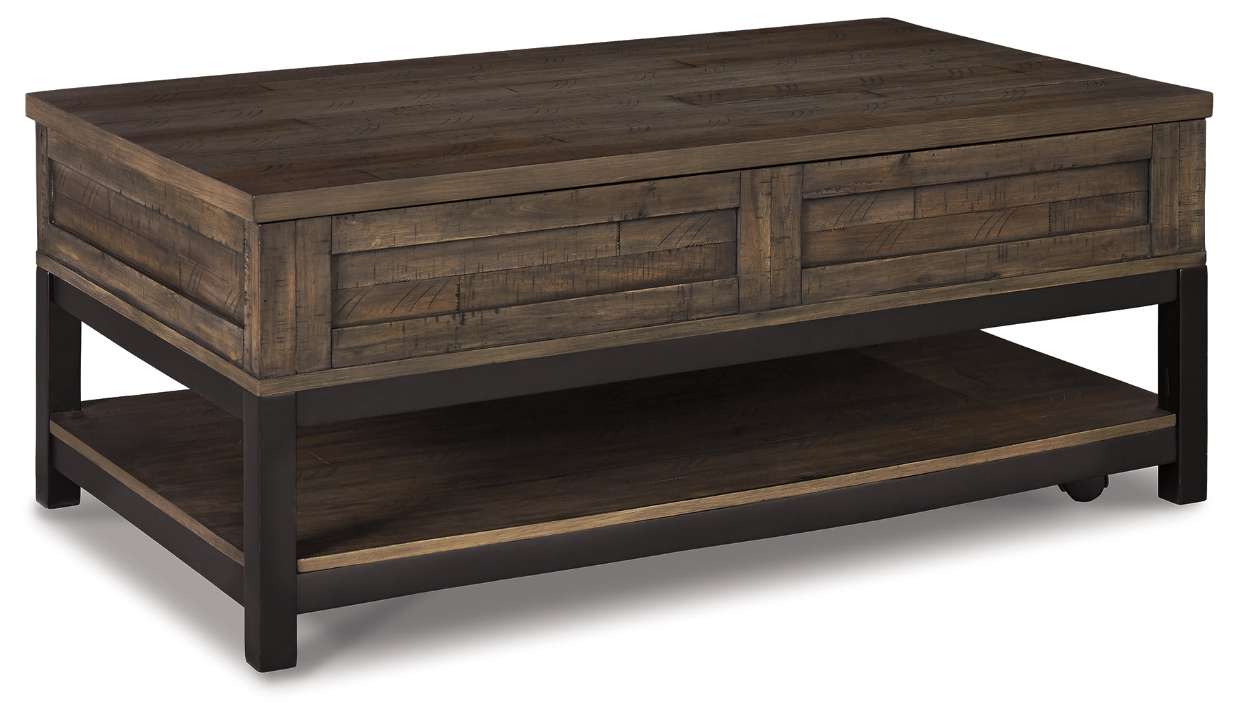 Furniture City Laplace - Ashley Furniture - Johurst Coffee Table with Lift Top - LIFT TOP COCKTAIL TABLE / Grayish Brown - T444-9
