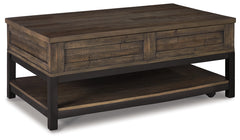 Furniture City Laplace - Ashley Furniture - Johurst Coffee Table with Lift Top - LIFT TOP COCKTAIL TABLE / Grayish Brown - T444-9