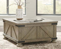 Furniture City Laplace - Ashley Furniture - Aldwin Coffee Table With Storage - Cocktail Table with Storage / Gray - T457-20