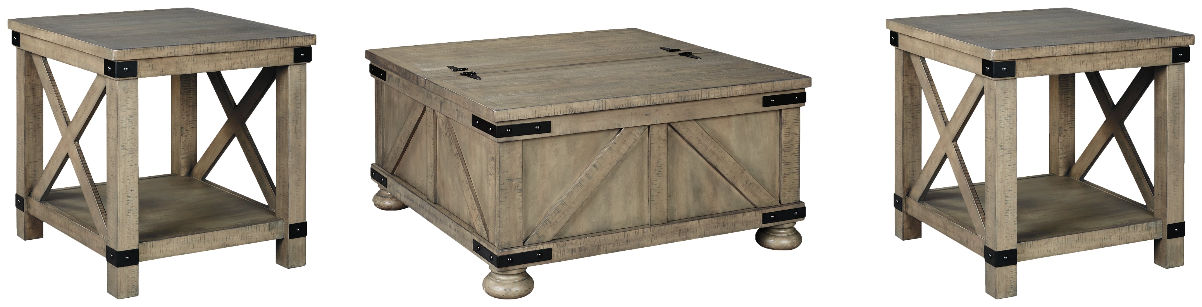 Furniture City Laplace - Ashley Furniture - Aldwin Coffee Table and 2 End Tables - Coffee Table and 2 End Tables - T457T1