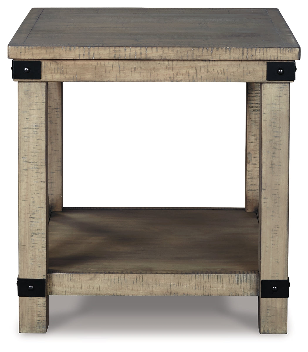 Furniture City Laplace - Ashley Furniture - Aldwin End Table - Rectangular End Table / Gray - T457-3