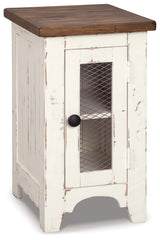Furniture City Laplace - Ashley Furniture - Wystfield Chairside End Table - Chair Side End Table / White/Brown - T459-7