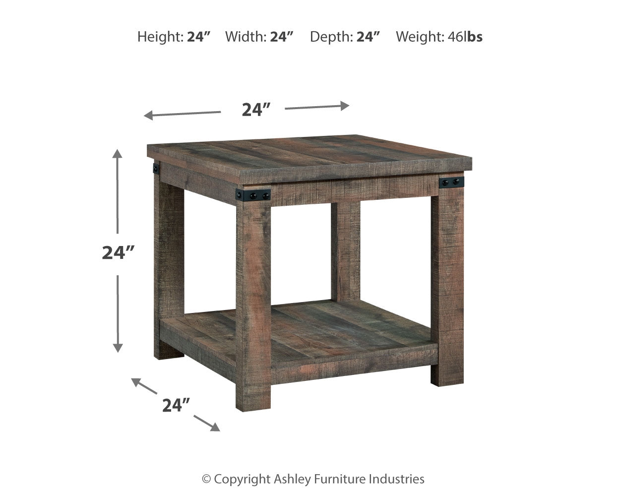 Furniture City Laplace - Ashley Furniture - Hollum End Table - Square End Table - T466-2