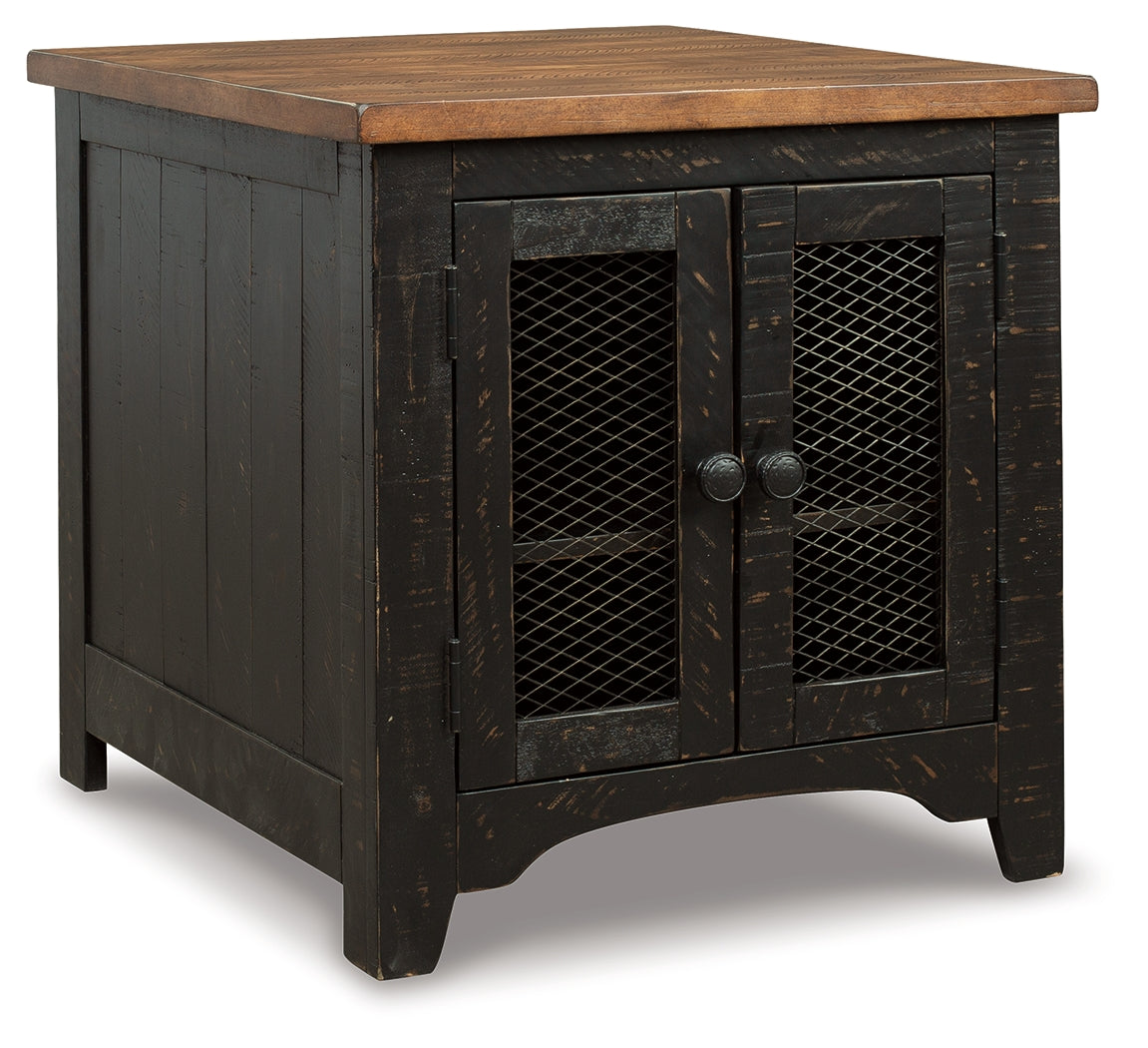 Furniture City Laplace - Ashley Furniture - Valebeck End Table - Rectangular End Table / Black/Brown - T468-3