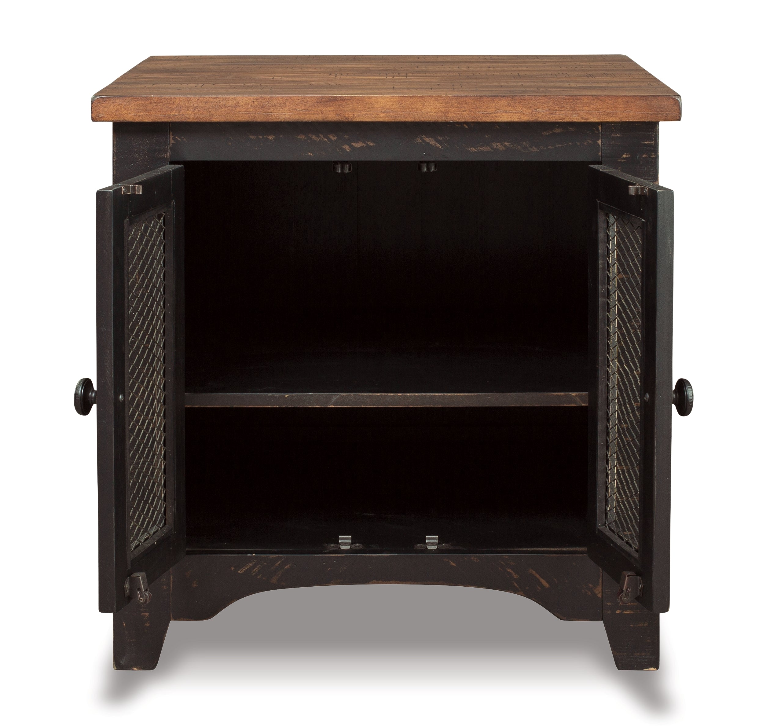 Furniture City Laplace - Ashley Furniture - Valebeck End Table - Rectangular End Table / Black/Brown - T468-3