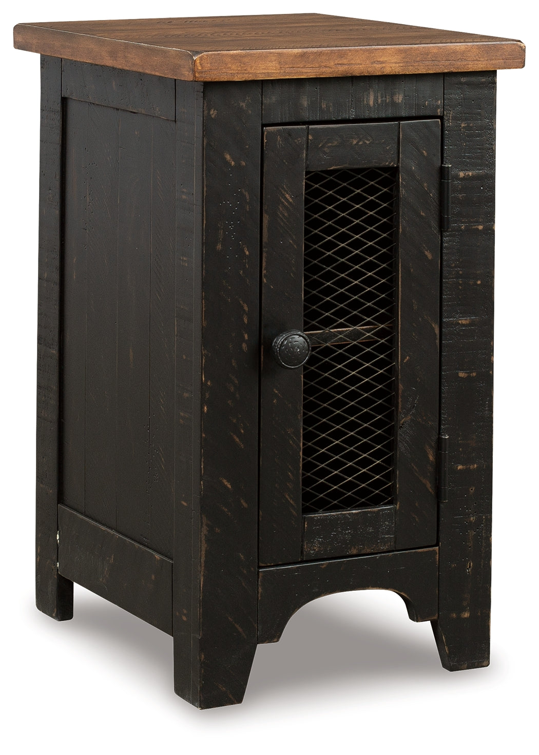 Furniture City Laplace - Ashley Furniture - Valebeck Chairside End Table - Chair Side End Table / Black/Brown - T468-7