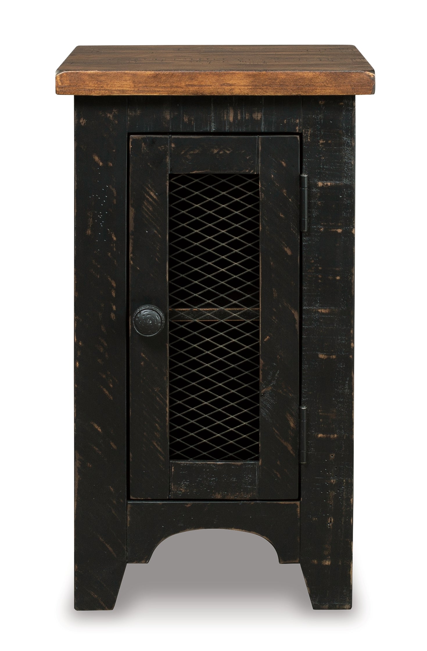 Furniture City Laplace - Ashley Furniture - Valebeck Chairside End Table - Chair Side End Table / Black/Brown - T468-7