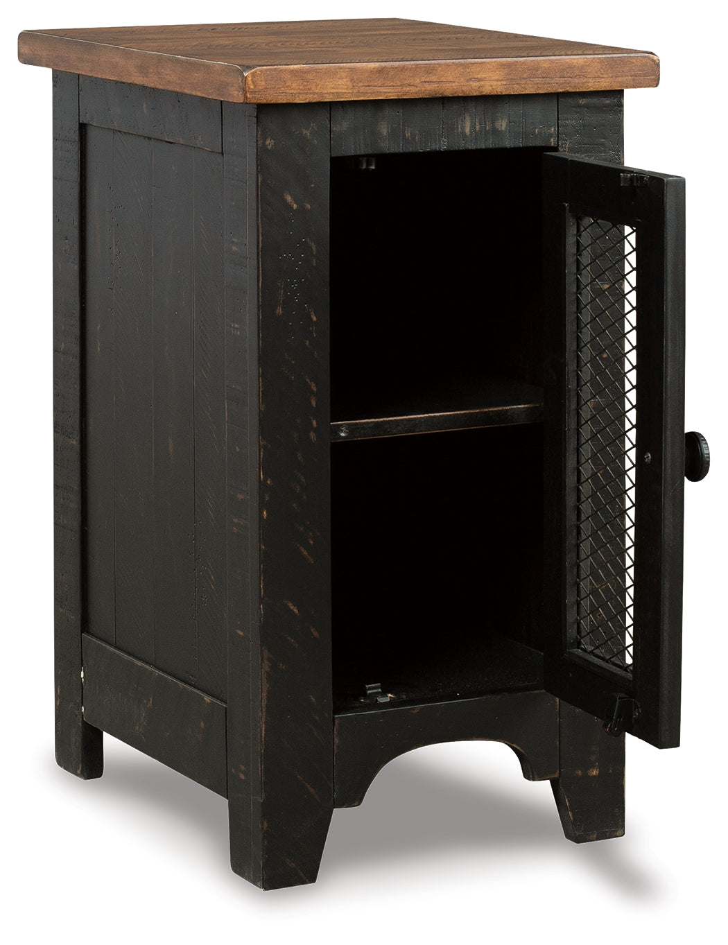 Furniture City Laplace - Ashley Furniture - Valebeck Chairside End Table - Chair Side End Table / Black/Brown - T468-7