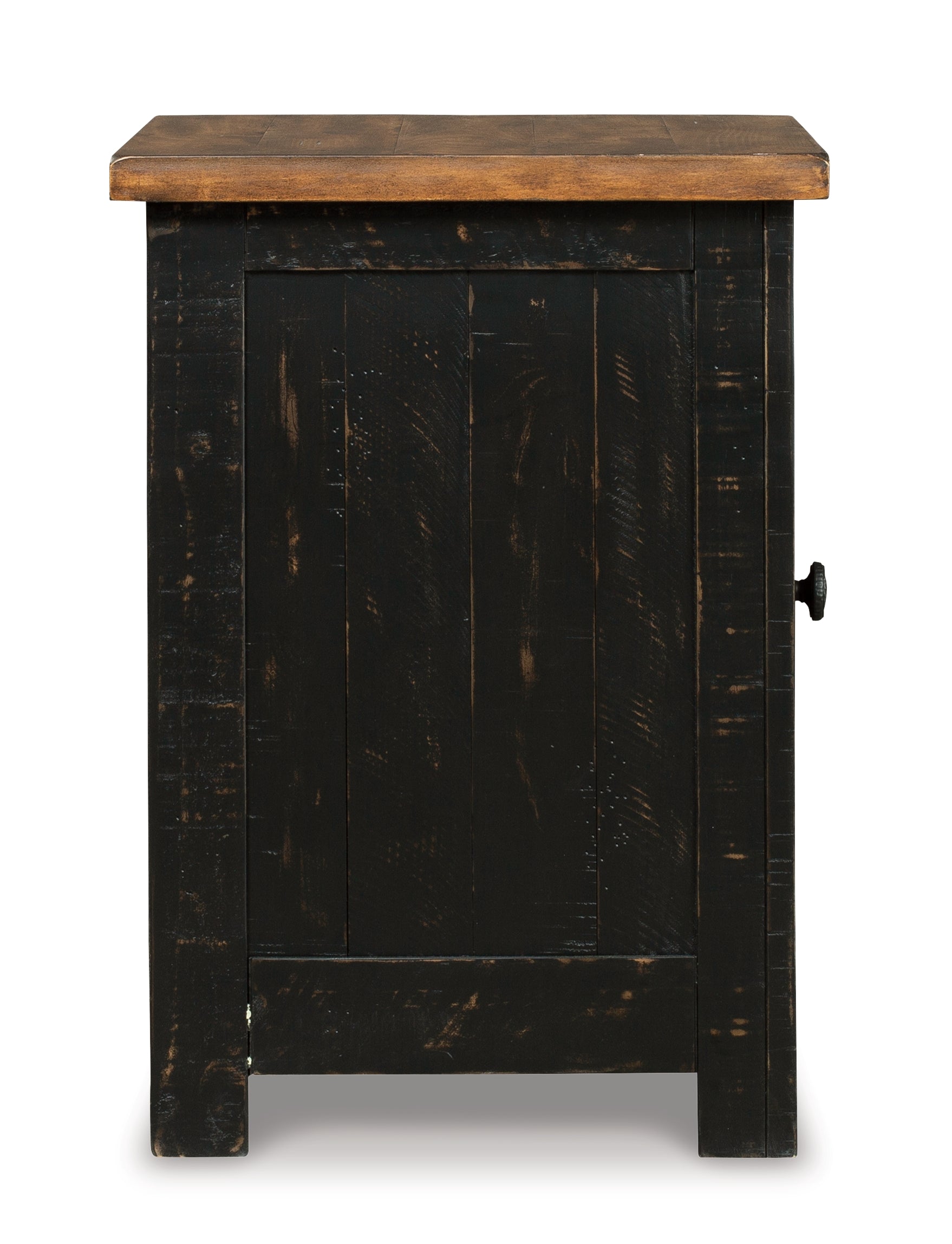 Furniture City Laplace - Ashley Furniture - Valebeck Chairside End Table - Chair Side End Table / Black/Brown - T468-7