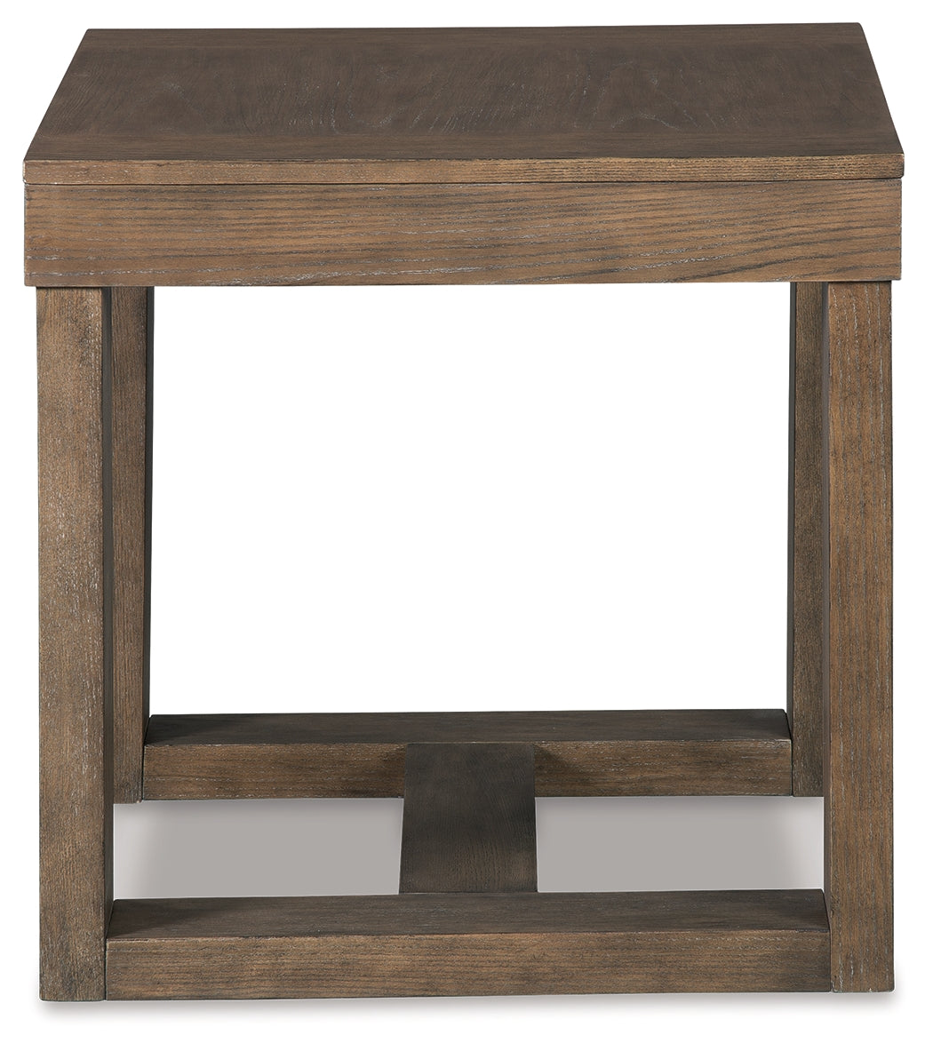 Furniture City Laplace - Ashley Furniture - Cariton End Table - Square End Table / Gray - T471-2