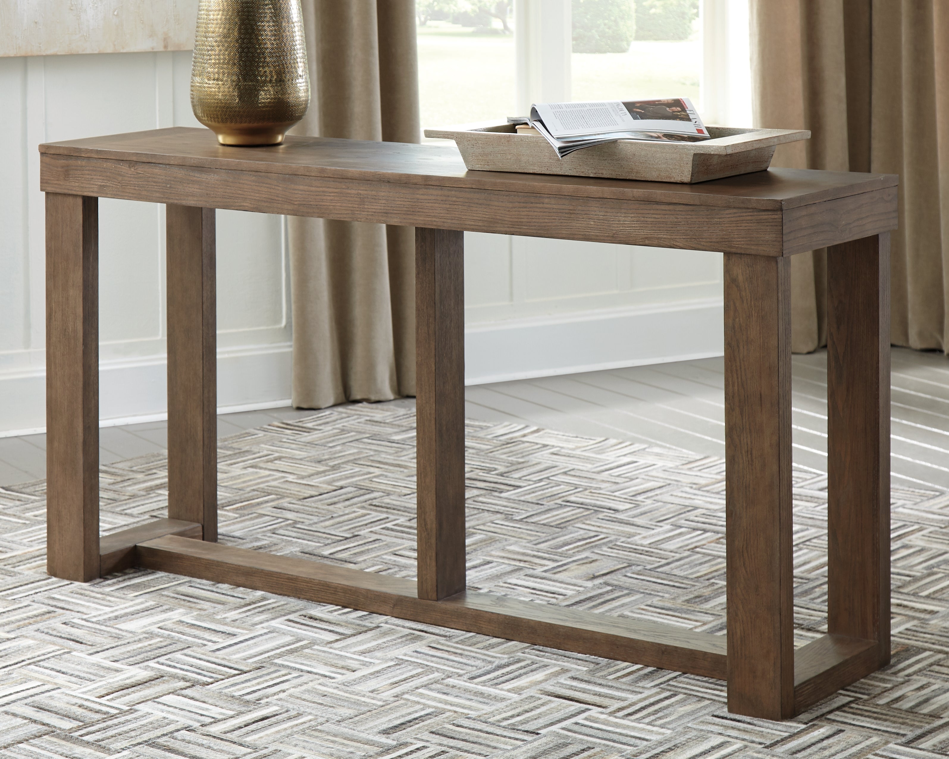 Furniture City Laplace - Ashley Furniture - Cariton Sofa/Console Table - Sofa Table / Gray - T471-4