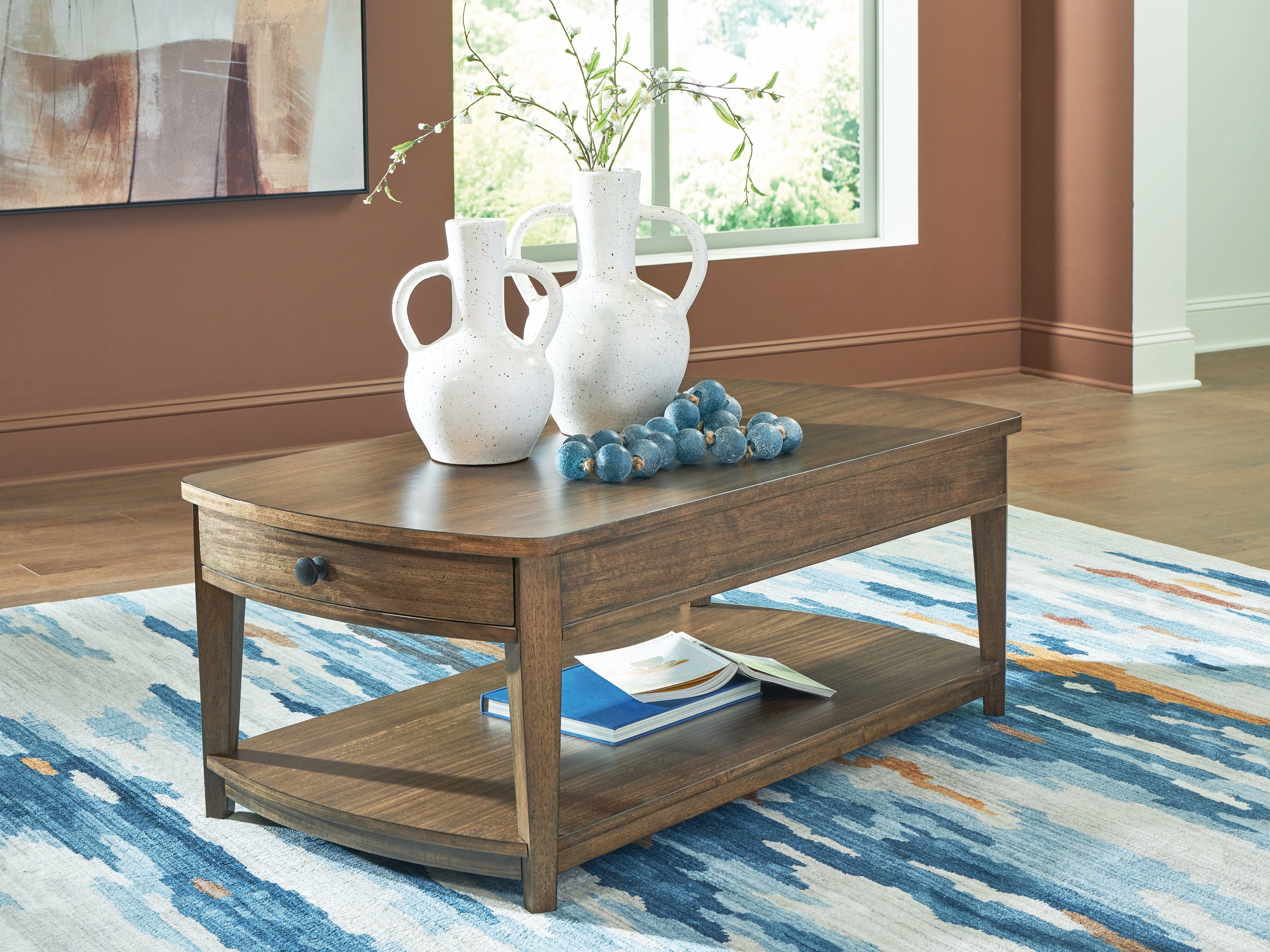 Furniture City Laplace - Ashley Furniture - Burkbyer Coffee Table - Rectangular Cocktail Table - T513-1