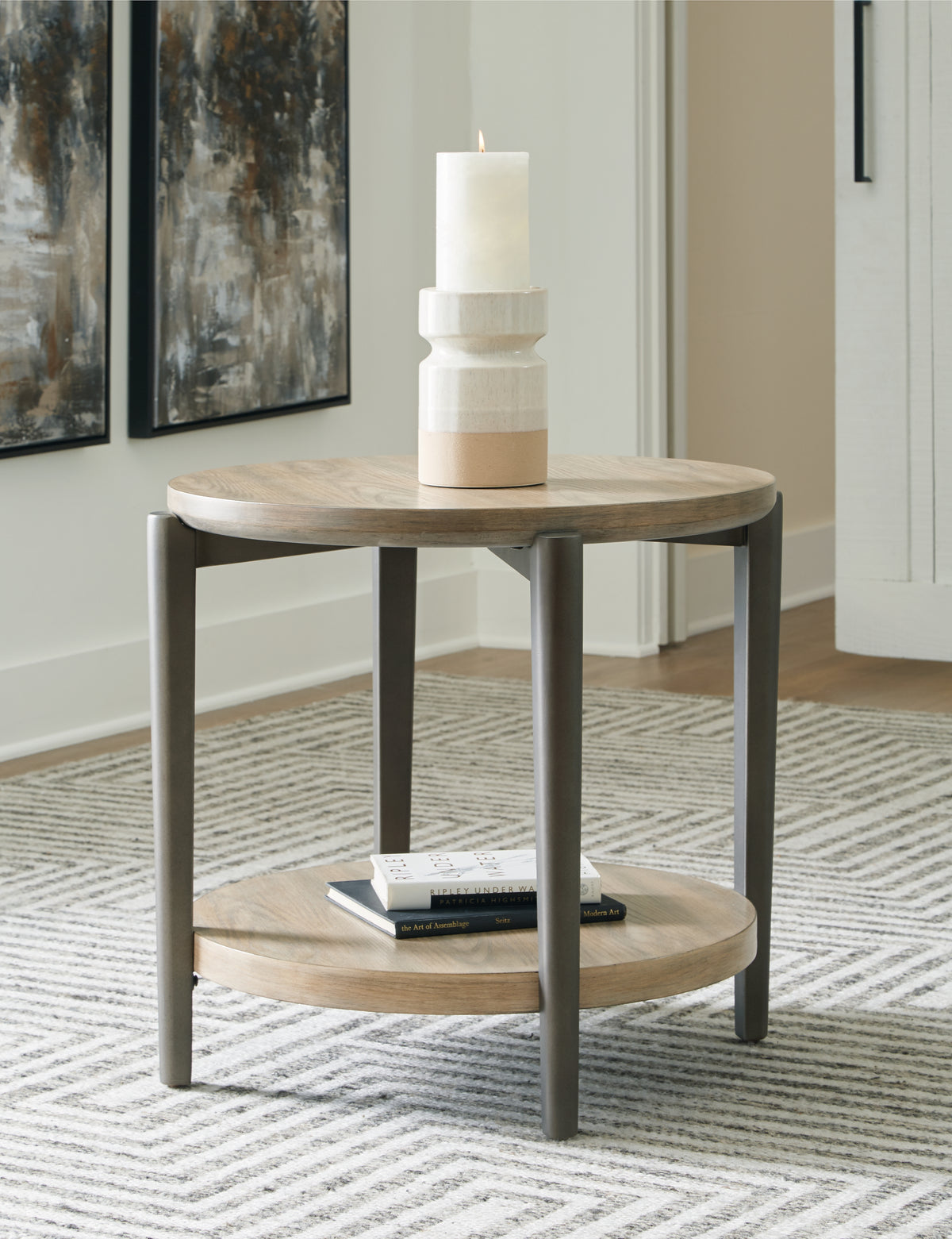 Furniture City Laplace - Ashley Furniture - Dyonton End Table - Round End Table - T574-6