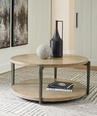 Furniture City Laplace - Ashley Furniture - Dyonton Coffee Table - Round Cocktail Table - T574-8