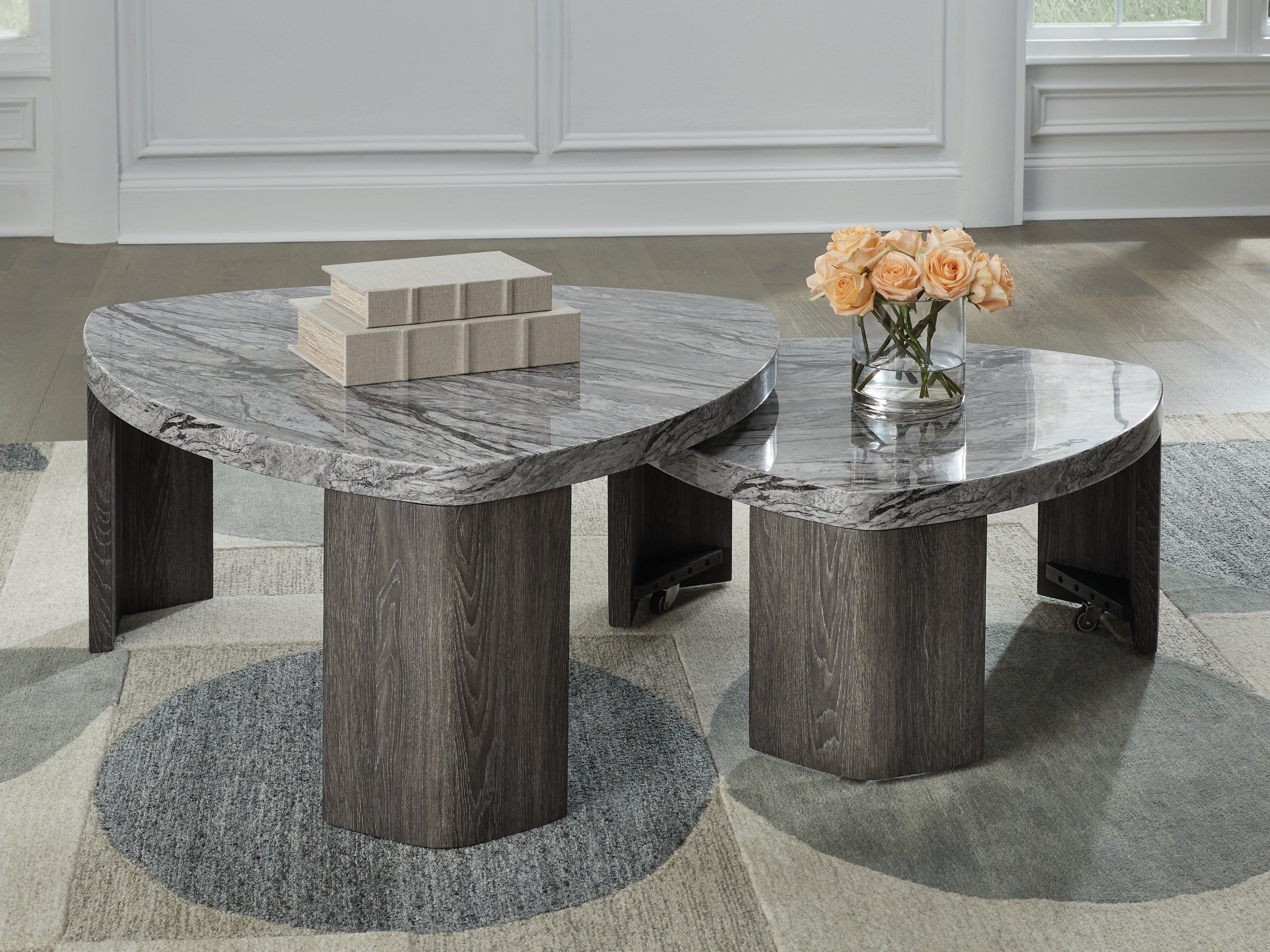 Furniture City Laplace - Ashley Furniture - Surmour Stacked Coffee Table - Stacked Cocktail Table - T600-0