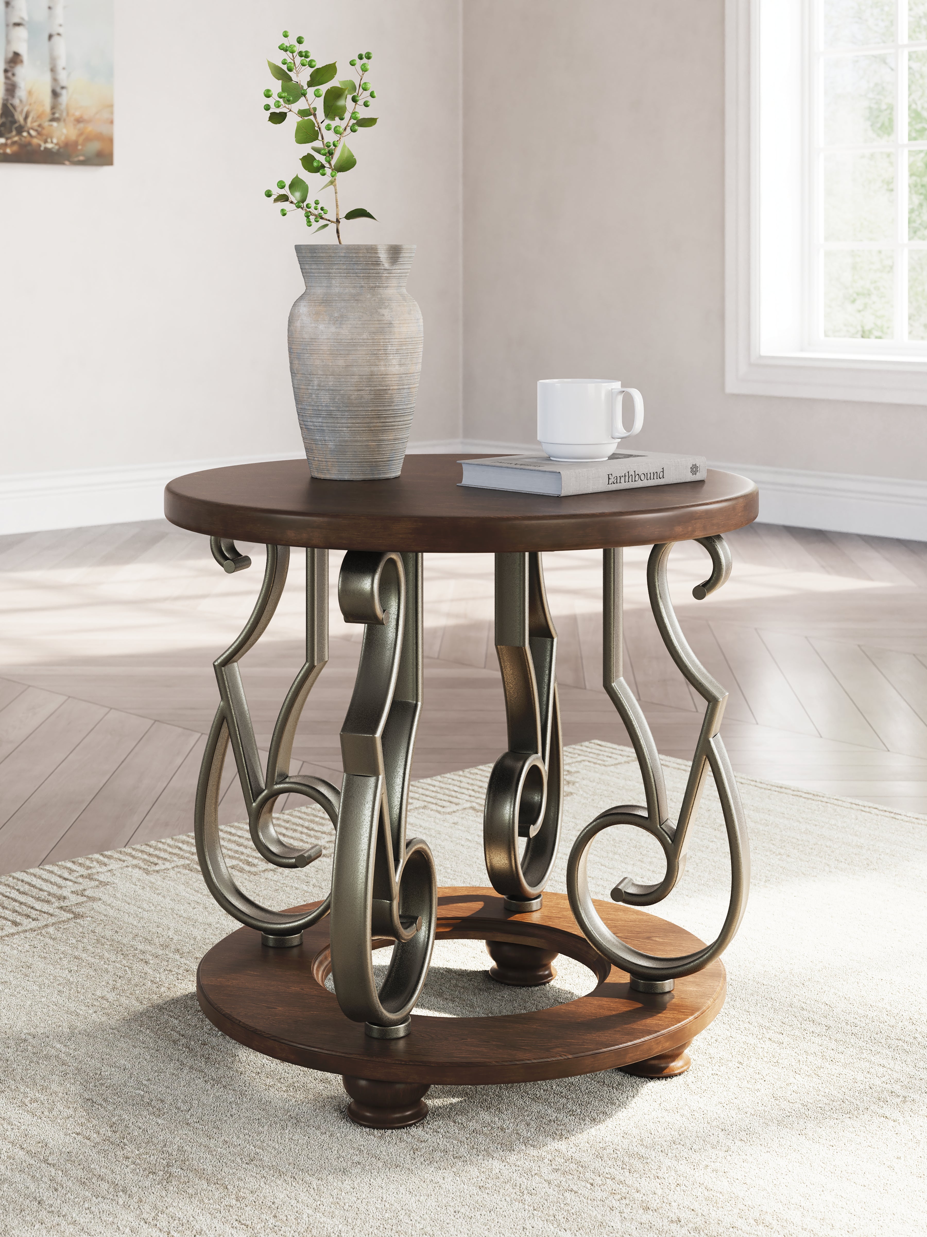 Furniture City Laplace - Ashley Furniture - Frallyn End Table - Round End Table - T623-6