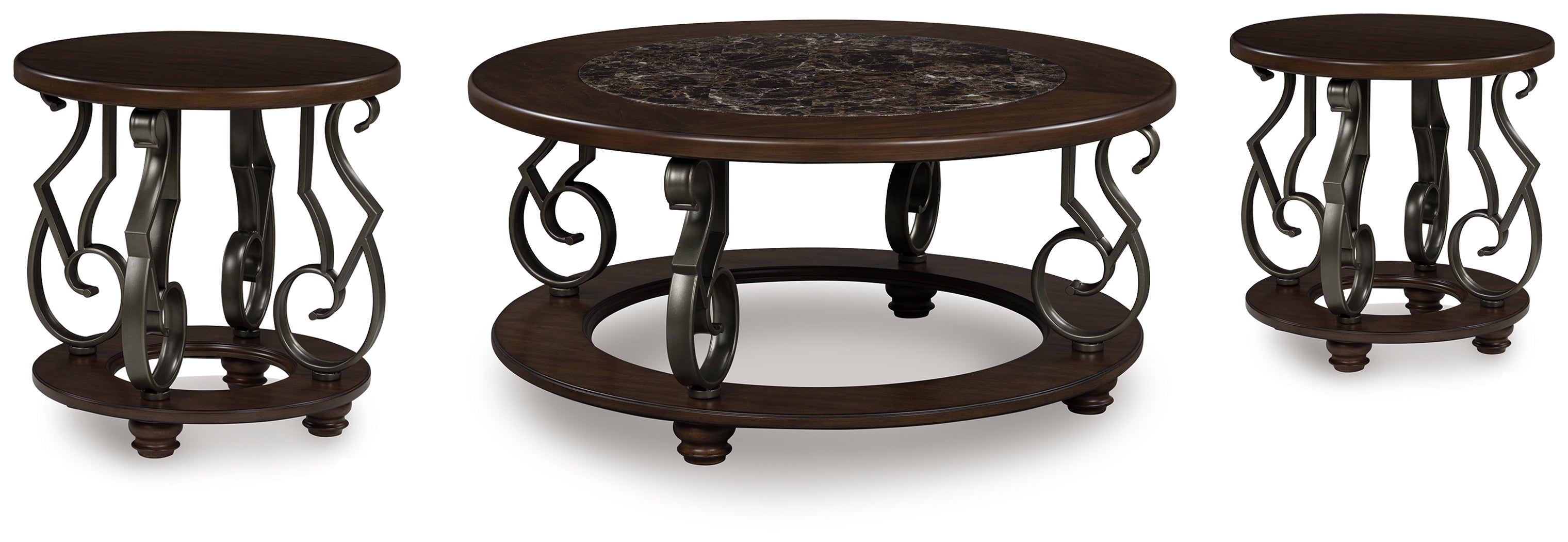 Furniture City Laplace - Ashley Furniture - Frallyn Coffee Table and 2 Ends - Coffee Table and 2 Ends - T623T1
