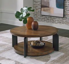 Furniture City Laplace - Ashley Furniture - Kraeburn Coffee Table - Round Cocktail Table - T624-8