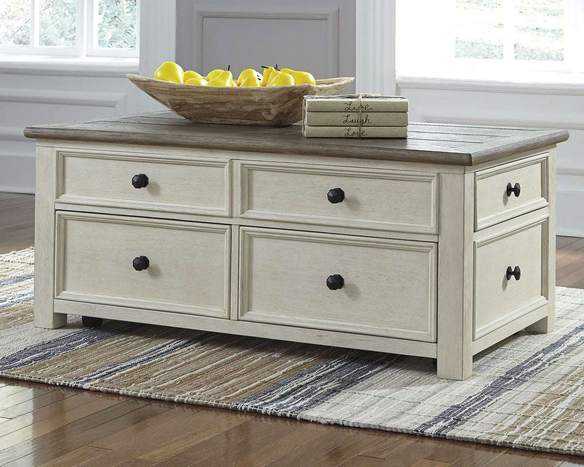 Furniture City Laplace - Ashley Furniture - Bolanburg Coffee Table with Lift Top - Lift Top Cocktail Table / Two-tone - T637-20