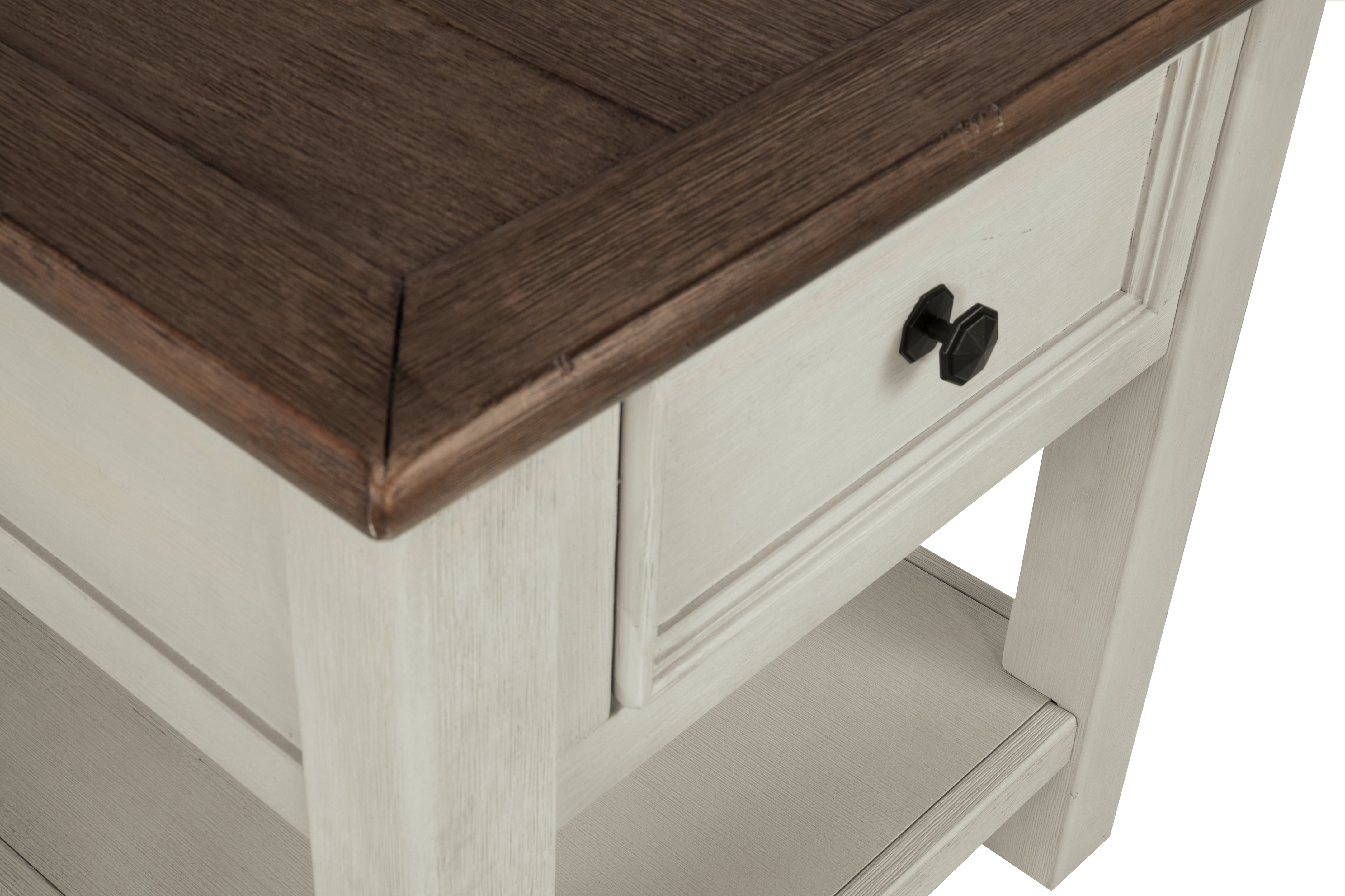 Furniture City Laplace - Ashley Furniture - Bolanburg Sofa/Console Table - Rectangular End Table / Two-tone - T637-3