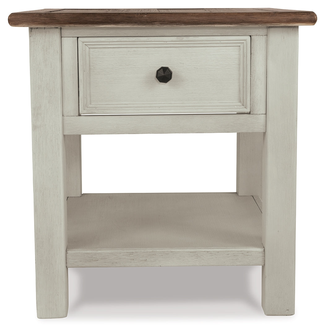 Furniture City Laplace - Ashley Furniture - Bolanburg Sofa/Console Table - Rectangular End Table / Two-tone - T637-3