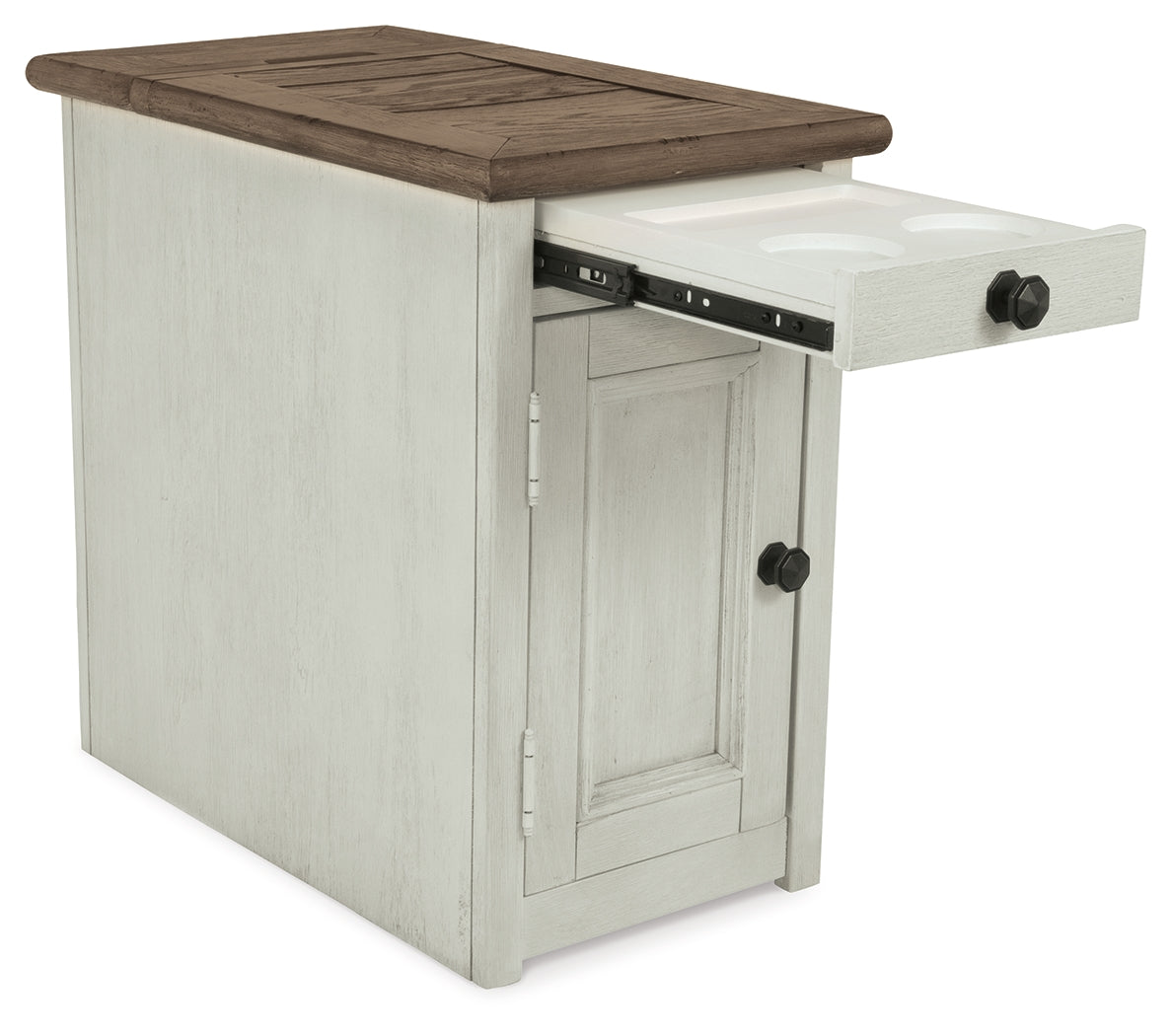 Furniture City Laplace - Ashley Furniture - Bolanburg Chairside End Table with USB Ports & Outlets - Chair Side End Table - T637-7