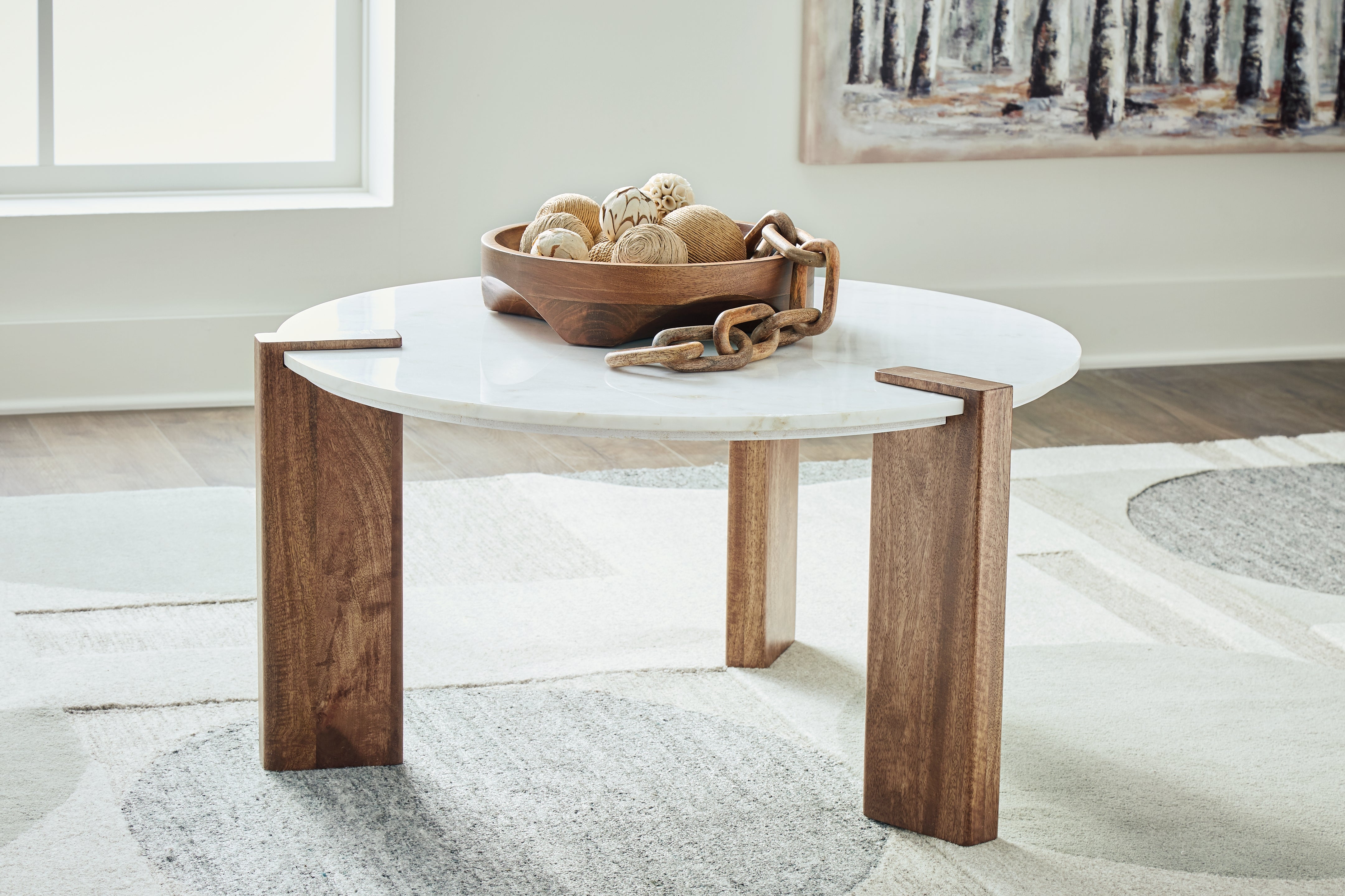 Furniture City Laplace - Ashley Furniture - Isanti Coffee Table - Round Cocktail Table - T652-8