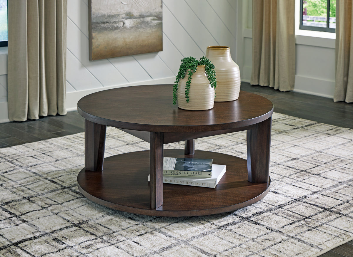 Furniture City Laplace - Ashley Furniture - Korestone 2 Coffee Table - Round Cocktail Table - T657-8