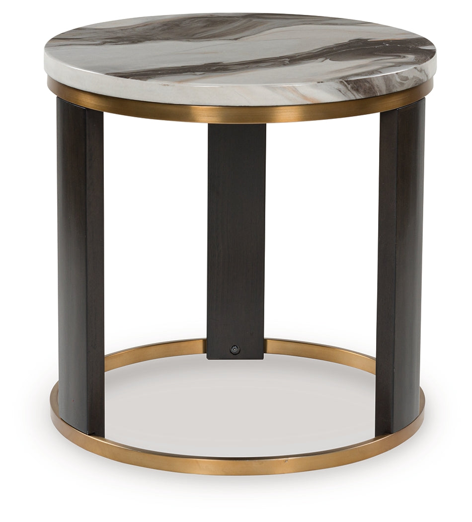 Furniture City Laplace - Ashley Furniture - Jazmore End Table - Round End Table - T671-6