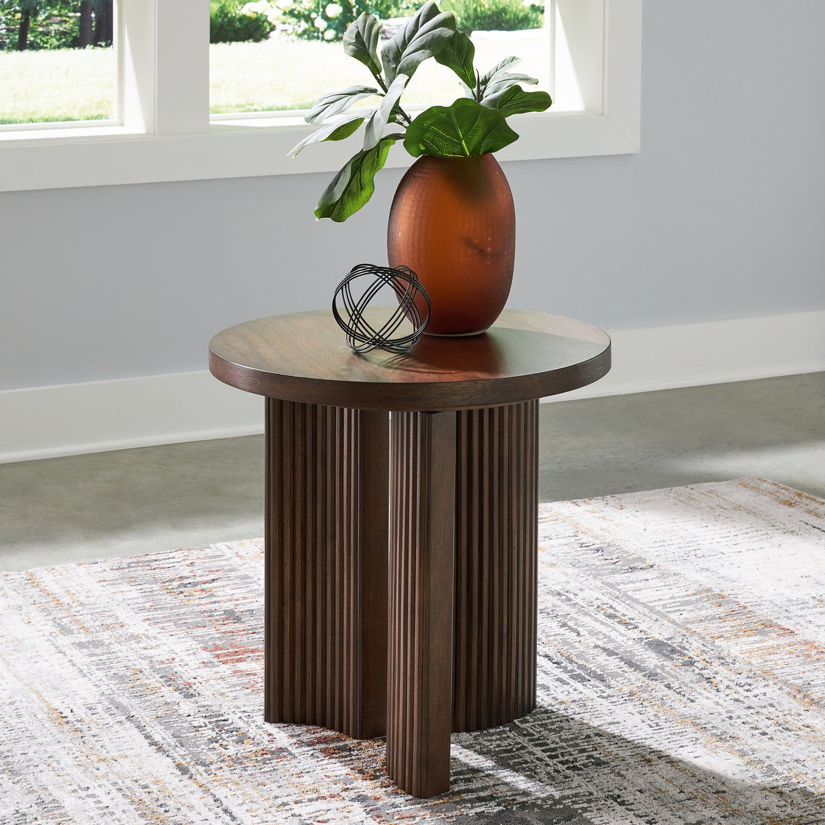 Furniture City Laplace - Ashley Furniture - Korestone End Table - Round End Table - T689-6