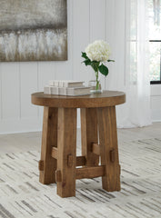 Furniture City Laplace - Ashley Furniture - Mackifeld End Table - Round End Table - T724-6