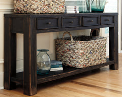 Furniture City Laplace - Ashley Furniture - Gavelston Sofa/Console Table - Sofa Table / Black - T732-4