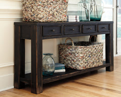 Furniture City Laplace - Ashley Furniture - Gavelston Sofa/Console Table - Sofa Table / Black - T732-4