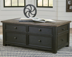 Furniture City Laplace - Ashley Furniture - Tyler Creek Coffee Table with Lift Top - Lift Top Cocktail Table / Grayish Brown/Black - T736-20