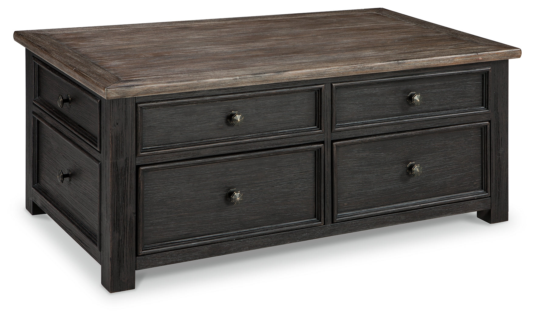Furniture City Laplace - Ashley Furniture - Tyler Creek Coffee Table with Lift Top - Lift Top Cocktail Table / Grayish Brown/Black - T736-20