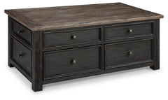 Furniture City Laplace - Ashley Furniture - Tyler Creek Coffee Table with Lift Top - Lift Top Cocktail Table / Grayish Brown/Black - T736-20