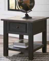 Furniture City Laplace - Ashley Furniture - Tyler Creek End Table - Rectangular End Table / Grayish Brown/Black - T736-3