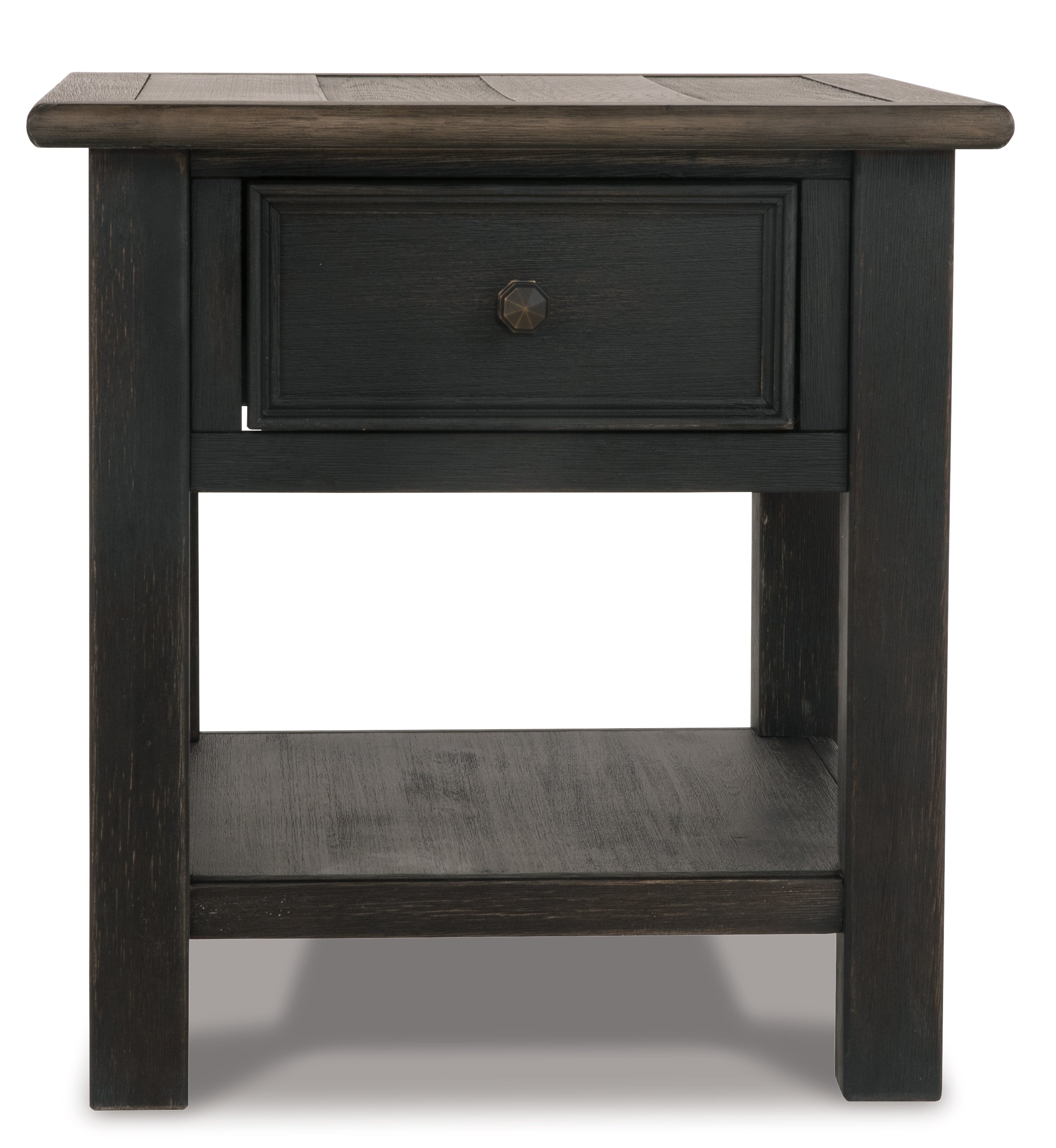 Furniture City Laplace - Ashley Furniture - Tyler Creek End Table - Rectangular End Table / Grayish Brown/Black - T736-3