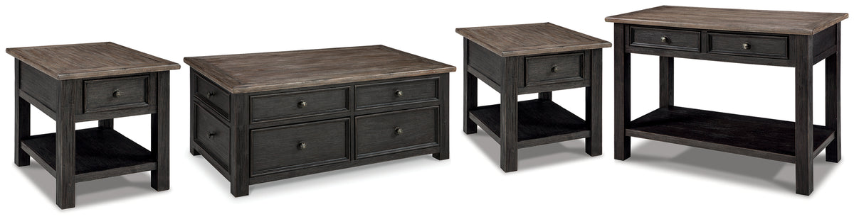 Furniture City Laplace - Ashley Furniture - Tyler Creek Coffee Table and 2 End Tables with Console - Coffee Table and 2 End Tables with Console - T736T3
