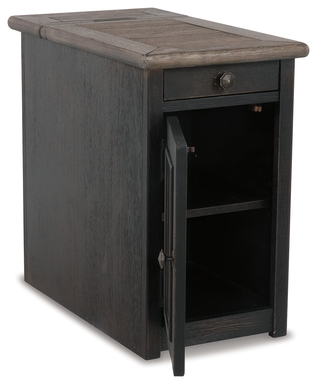 Furniture City Laplace - Ashley Furniture - Tyler Creek Chairside End Table with USB Ports & Outlets - Chair Side End Table - T736-7