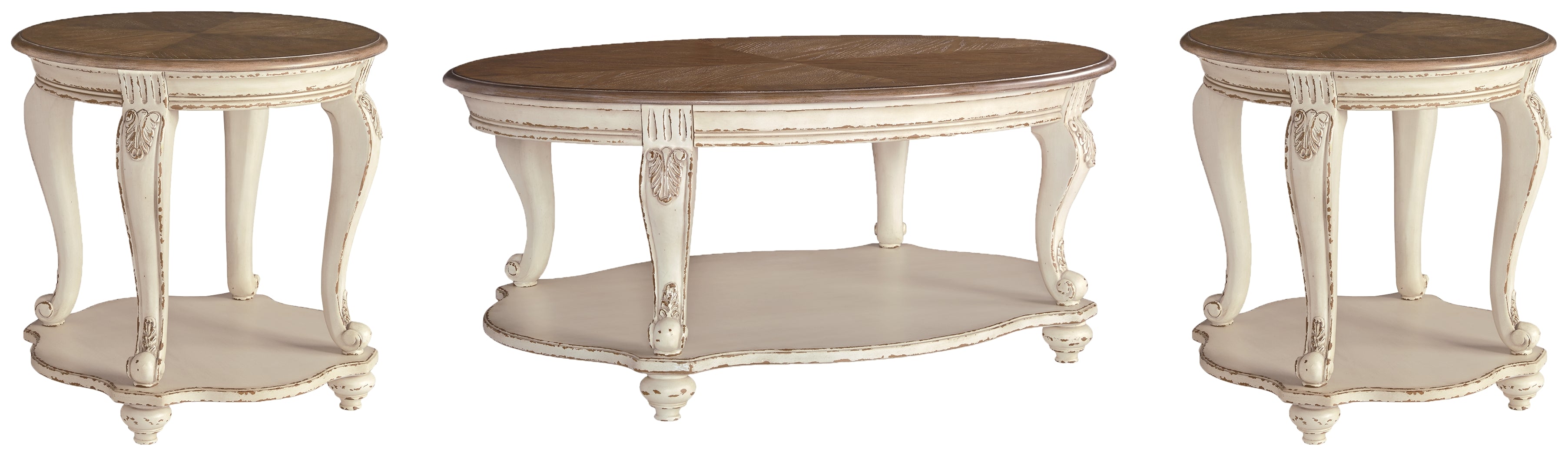 Furniture City Laplace - Ashley Furniture - Realyn Coffee Table and 2 End Tables - Coffee Table and 2 End Tables - T743T1